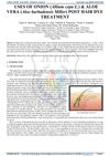 USES OF ONION (Allium cepa L.) & ALOE VERA (Aloe barbadensis Miller) POST HAIR DYE TREATMENT