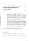 Combined hormonal contraception and venous thromboembolism