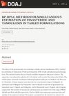 RP-HPLC METHOD FOR SIMULTANEOUS ESTIMATION OF FINASTERIDE AND TAMSULOSIN IN TABLET FORMULATIONS