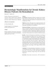Dermatologic Manifestations In Chronic Kidney Disease Patients On Hemodialysis