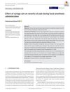 Effect of syringe size on severity of pain during local anesthesia administration