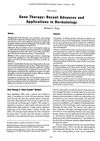 Gene Therapy: Recent Advances and Applications in Dermatology