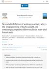 NEONATAL INHIBITION OF ANDROGEN ACTIVITY ALTERS THE PROGRAMMING OF BODY WEIGHT AND OREXINERGIC PEPTIDES DIFFERENTIALLY IN MALE AND FEMALE RATS