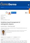 Guidelines based management of androgenetic alopecia