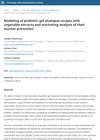 Modeling of probiotic gel shampoo recipes with vegetable extracts and marketing analysis of their market promotion