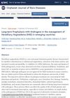 Long-term Prophylaxis with Androgens in the management of Hereditary Angioedema (HAE) in emerging countries