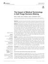 The Impact of Medical Terminology in Self-Triage Decision-Making