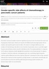 Gender-specific side effects of chemotherapy in pancreatic cancer patients