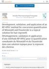 Development, validation, and application of an RP-HPLC method for concurrent quantification of Minoxidil and Finasteride in a topical solution for hair regrowth