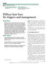 Diffuse Hair Loss: Its Triggers and Management