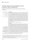 Frontal Region Reduction with Pre-Hairline Incision: Experience and Indications