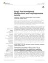 Foxp3 Post-translational Modifications and Treg Suppressive Activity