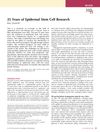 25 Years of Epidermal Stem Cell Research