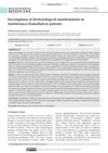 Investigation of dermatological manifestations in maintenance hemodialysis patients