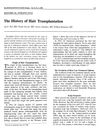 The History of Hair Transplantation