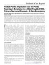 Partial Penile Amputation due to Penile Tourniquet Syndrome in a Child Troubled With Primary Nocturnal Enuresis - A Rare Emergency
