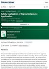 Safety Evaluation of Topical Valproate Application