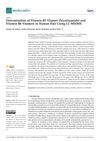 Determination of Vitamin B3 Vitamer (Nicotinamide) and Vitamin B6 Vitamers in Human Hair Using LC-MS/MS