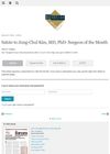Salute to Jung-Chul Kim, MD, PhD: Surgeon of the Month