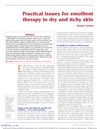 Practical issues for emollient therapy in dry and itchy skin