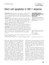 Stem cell apoptosis in HIV‐1 alopecia