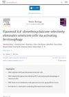 Flavonoid 4,4′-dimethoxychalcone selectively eliminates senescent cells via activating ferritinophagy
