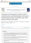 Treatment of androgenetic alopecia with 5-aminolevulinic acid photodynamic therapy: A randomized, placebo-controlled, split-scalp study of efficacy and safety