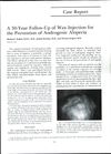A 30-Year Follow-Up of Wax Injection for the Prevention of Androgenic Alopecia