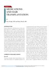 Medications and hair transplantation