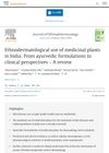 Ethnodermatological use of medicinal plants in India: From ayurvedic formulations to clinical perspectives – A review