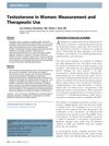 Testosterone in Women: Measurement and Therapeutic Use