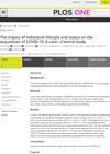 The Impact of Individual Lifestyle and Status on the Acquisition of COVID-19: A Case-Control Study
