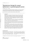 Testosterone therapy for sexual dysfunction in postmenopausal women