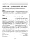 Regulatory roles of androgens in cutaneous wound healing