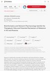 Bioinformatics and Network Pharmacology Identify the Therapeutic Role and Potential Mechanism of Melatonin in AD and Rosacea