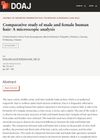 Comparative Study of Male and Female Human Hair: A Microscopic Analysis