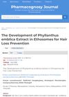 The Development of Phyllanthus emblica Extract in Ethosomes for Hair Loss Prevention