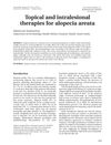 Topical and Intralesional Therapies for Alopecia Areata