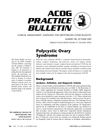 ACOG Practice Bulletin No. 108: Polycystic Ovary Syndrome