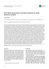Hair follicle characteristics and fibre production in South American camelids