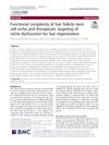 Functional complexity of hair follicle stem cell niche and therapeutic targeting of niche dysfunction for hair regeneration