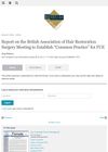 Report on the British Association of Hair Restoration Surgery Meeting to Establish “Common Practice” for FUE