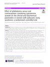 Effect of Phlebotomy Versus Oral Contraceptives Containing Cyproterone Acetate on Clinical and Biochemical Parameters in Women with Polycystic Ovary Syndrome: A Randomized Controlled Trial