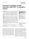 Expression of androgen receptor coactivator ARA70/ELE1 in androgenic alopecia