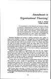 Amendments to Organizational Theorizing<sup />