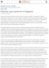 Polycystic ovary syndrome in Singapore