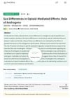 Sex Differences in Opioid-Mediated Effects: Role of Androgens