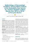 Epidemiology of Dermatologic Conditions Among Elderly Patients at the Ambulatory Care Service of a Tertiary Hospital in Metro Manila from 2014 to 2018: A Five-year Review