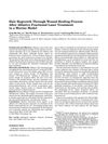 Hair regrowth through wound healing process after ablative fractional laser treatment in a murine model