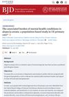 The associated burden of mental health conditions in alopecia areata: a population‐based study in <scp>UK</scp> primary care*